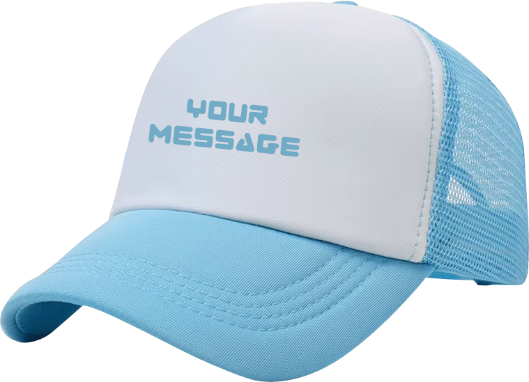 branded sky blue white tracker
